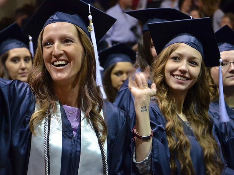 Graduates at Commencement